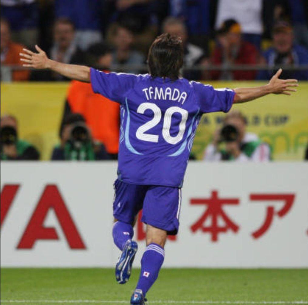 ヒ*デ様 2006 独W杯 日本代表ユニフォーム 玉田圭司 マッチデイパッチ付