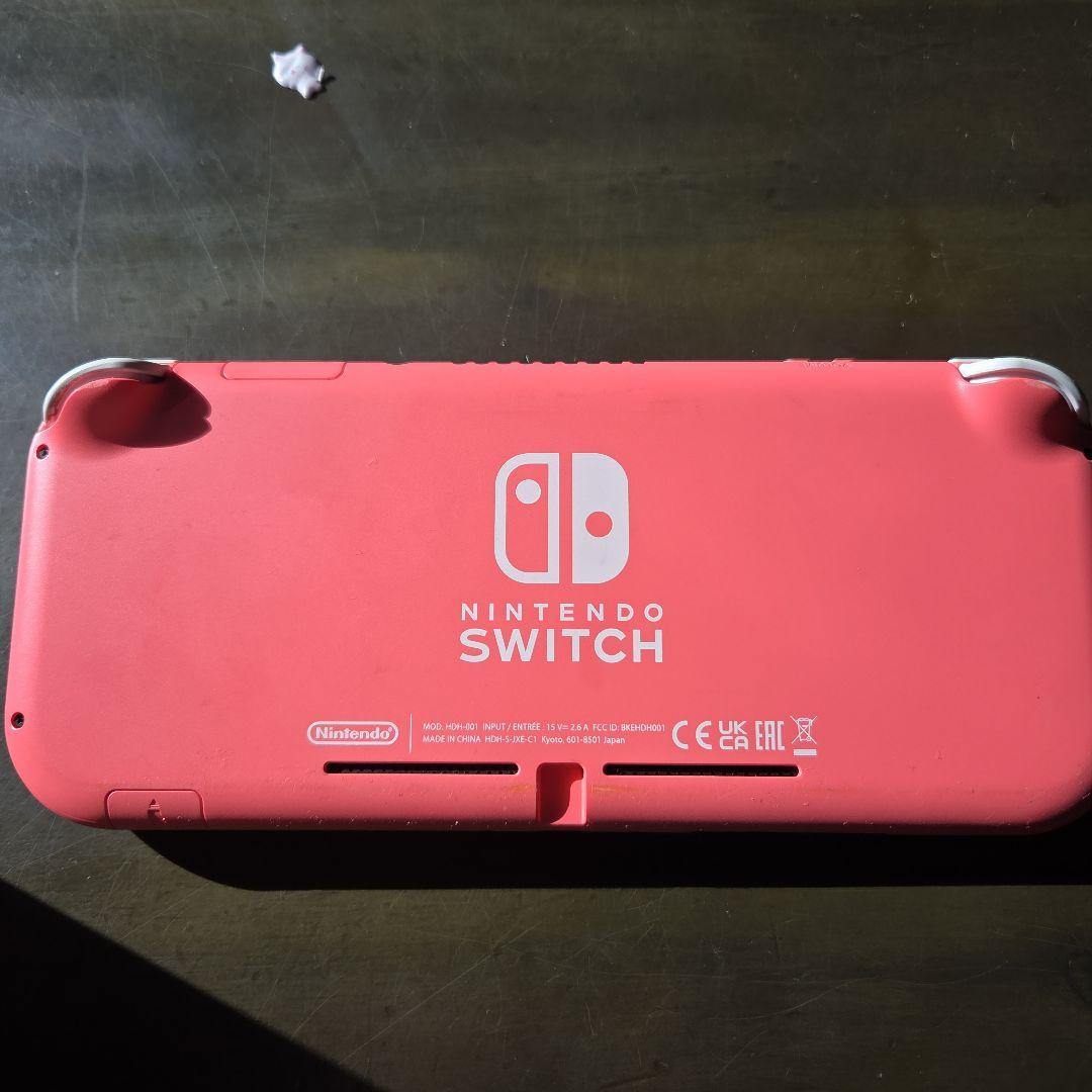 Nintendo Switch Lite コーラル ケース付き ジャンク品