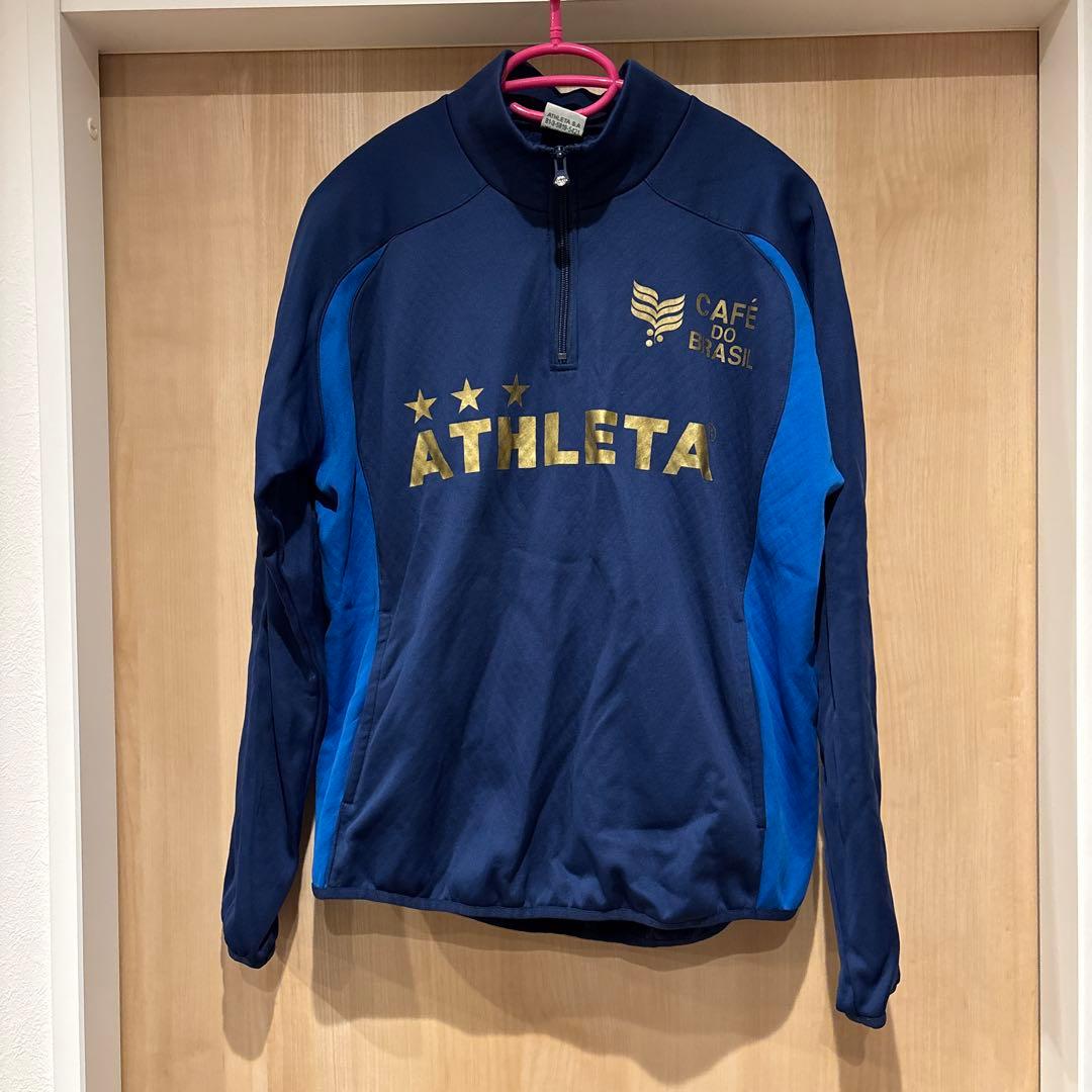 極美品ATHLETA ハーフジップジャージ上下 セットアップ ネイビー Mサイズ