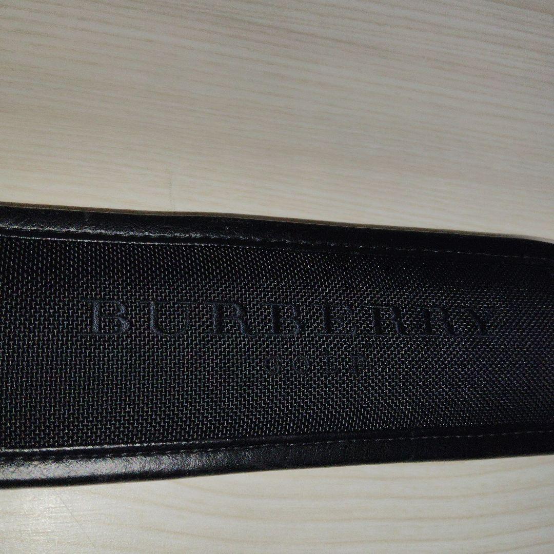 BURBERRY GOLF 黒 ゴルフバッグ　バーバリー　革
