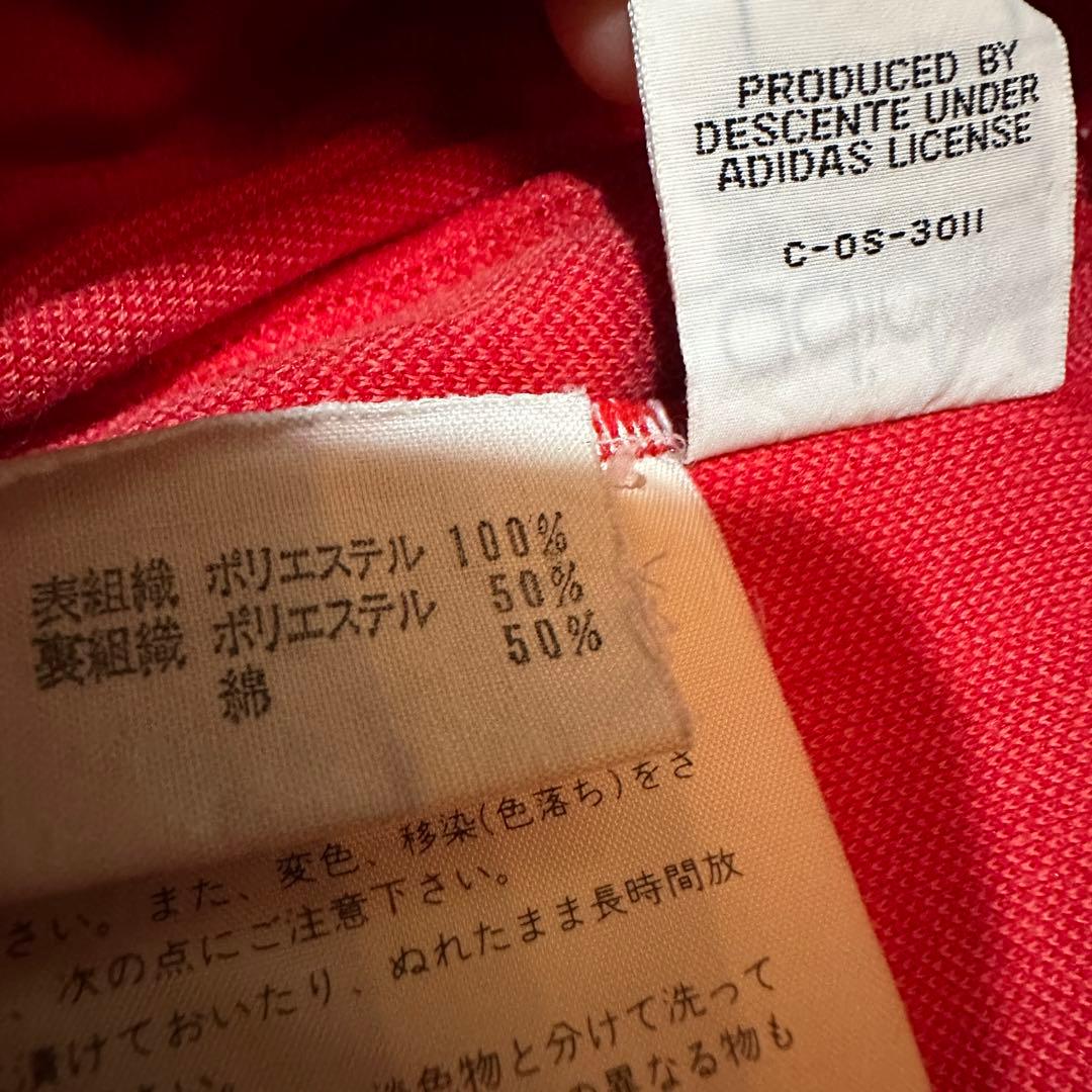 80s adidas アディダス トラックパンツ 赤　西ドイツ デサント製