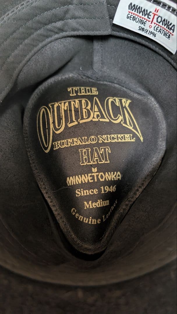 ★USA製 MINNETONKA 本革 スエード ウエスタンハット M