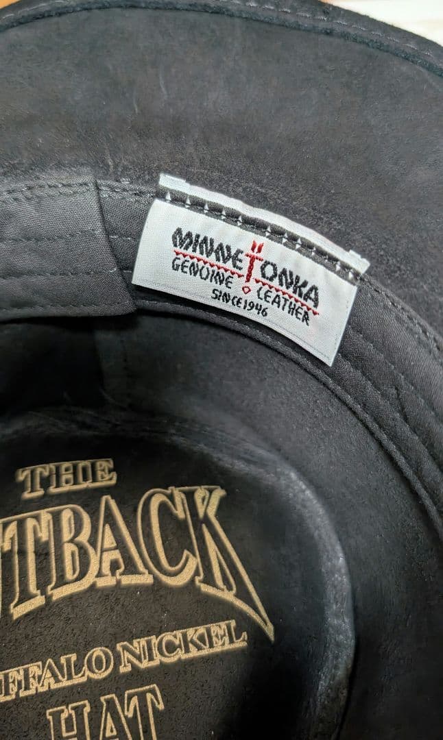 ★USA製 MINNETONKA 本革 スエード ウエスタンハット M