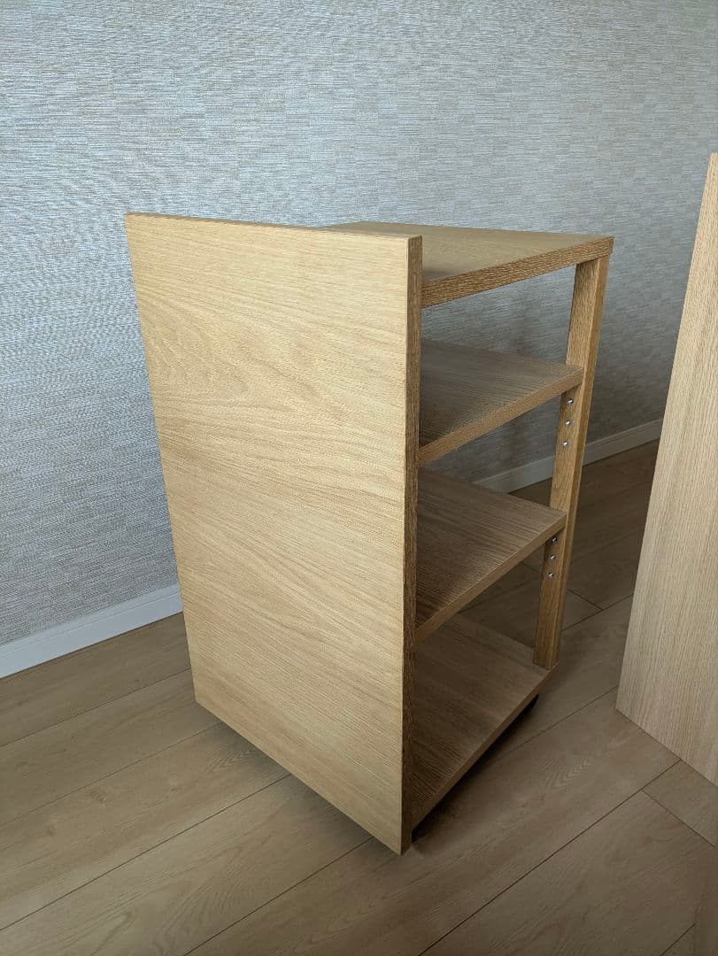 （なずな）無印良品 木製カップボード・幅120cm・オーク材