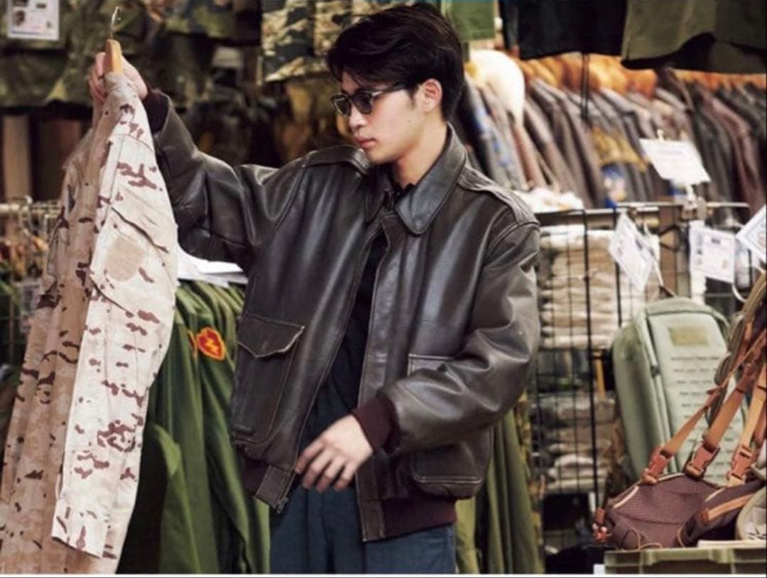L.L.Bean エルエルビーン A-2 フライトジャケット 34 ブラウン