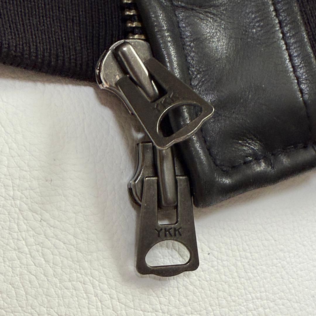 ✨希少モデル✨ アヴィレックス タンカース オールレザー ジャケット 胸タグ 黒