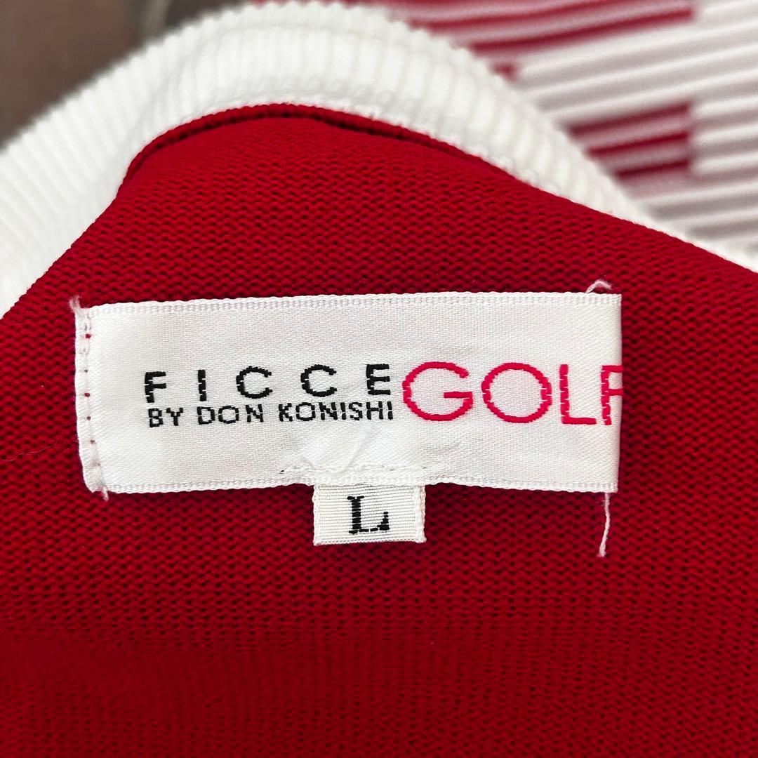 FICCE GOLF セットアップ　ジップセーター　スカート 上下セット　レッド