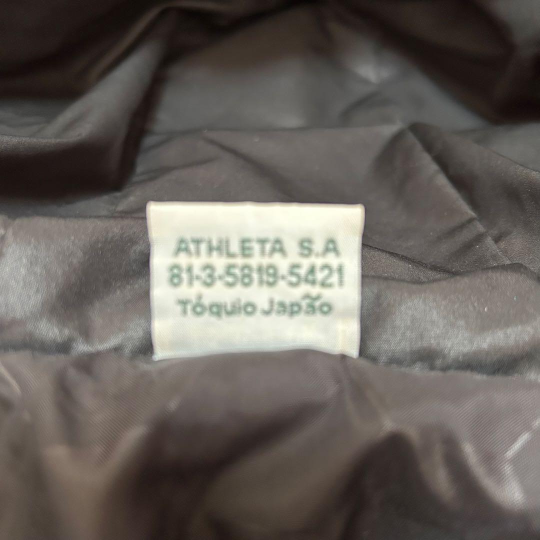 ATHLETA ブラック ベンチコート L スポーツ観戦 スポーツ サッカー