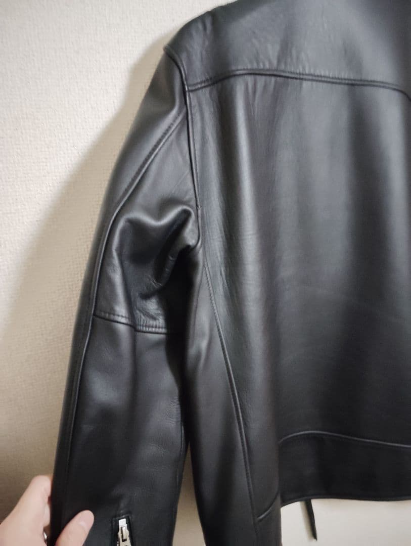 Schott シングルライダース ブラックレザージャケット　羊革 Lサイズ