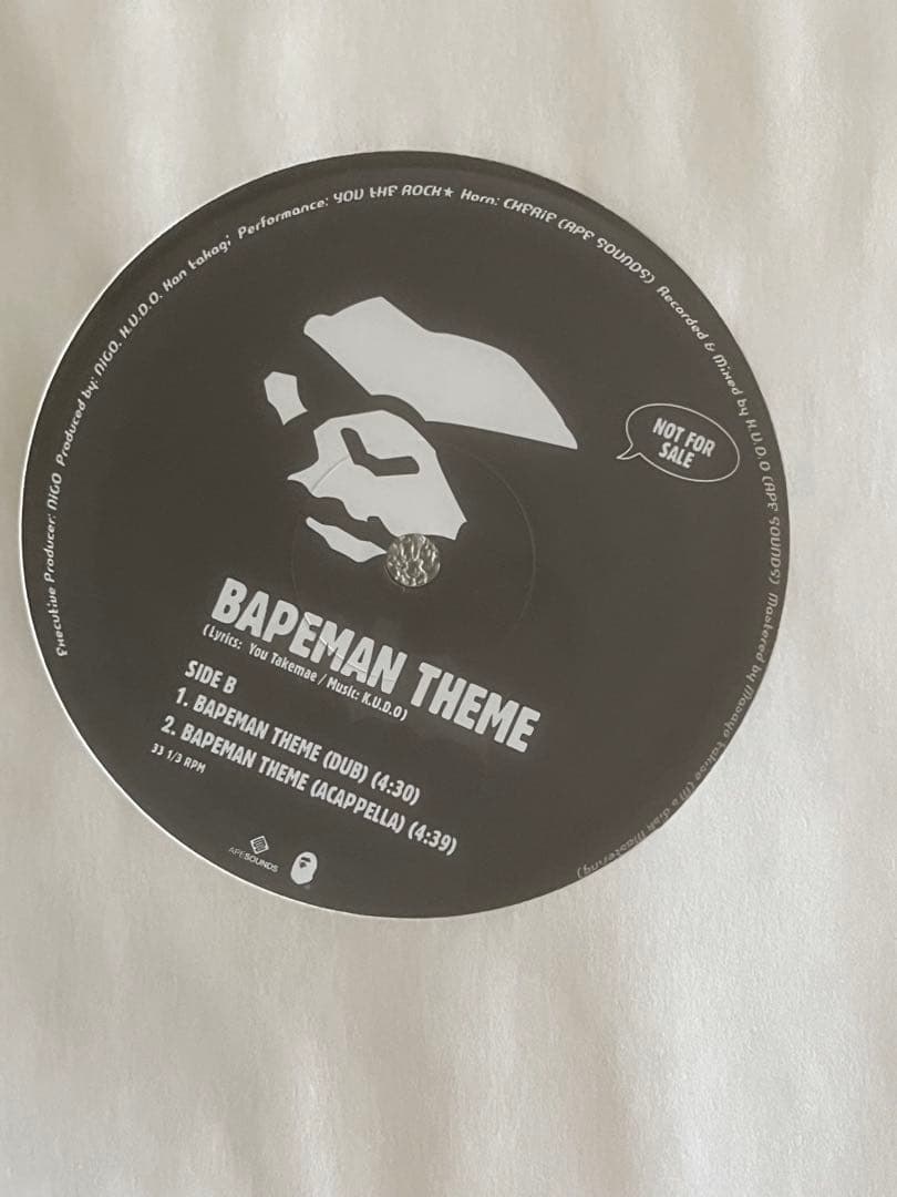bape nigo ape sound 非売品レコード