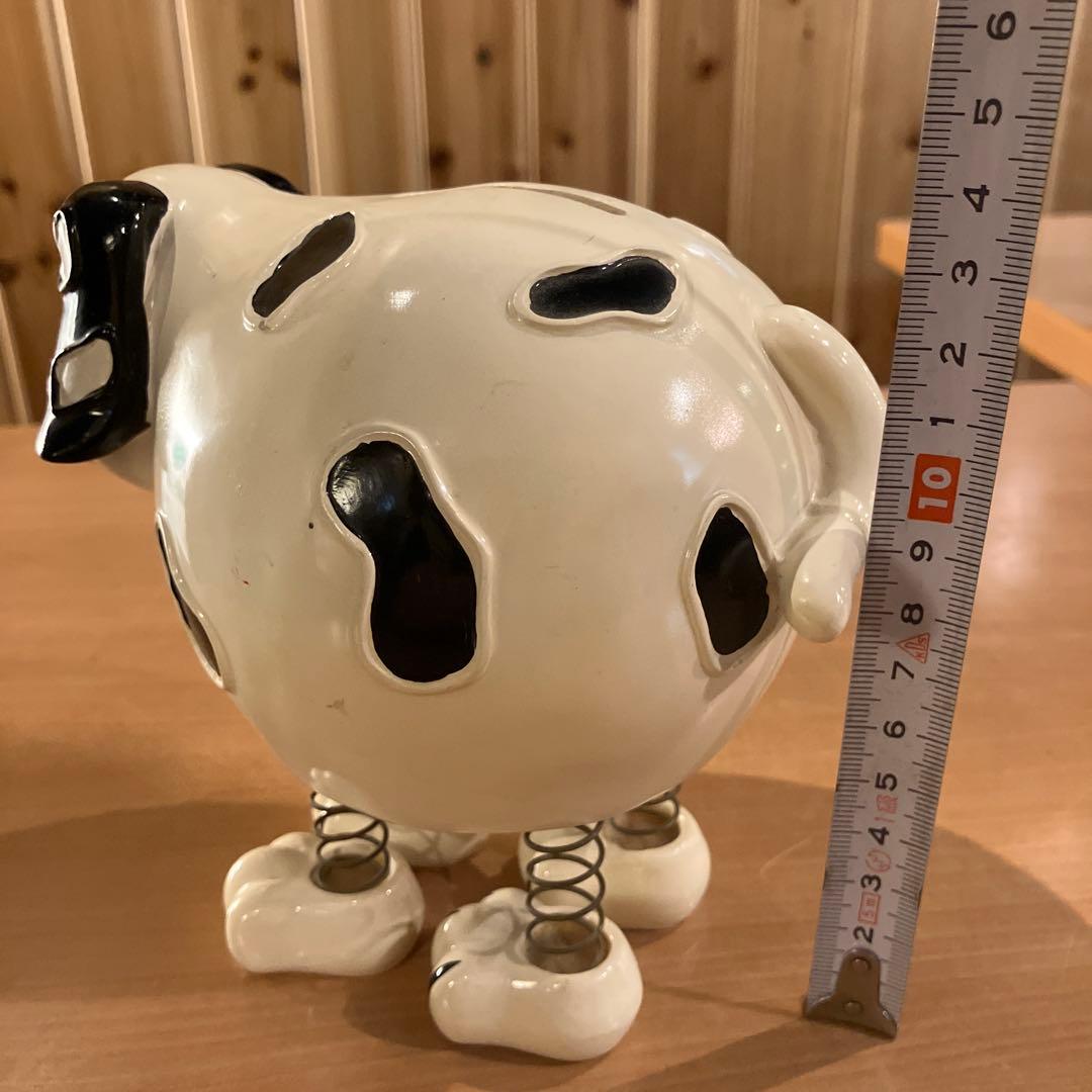 【レア★希少】貯金箱　樹脂製　足はバネ　中古