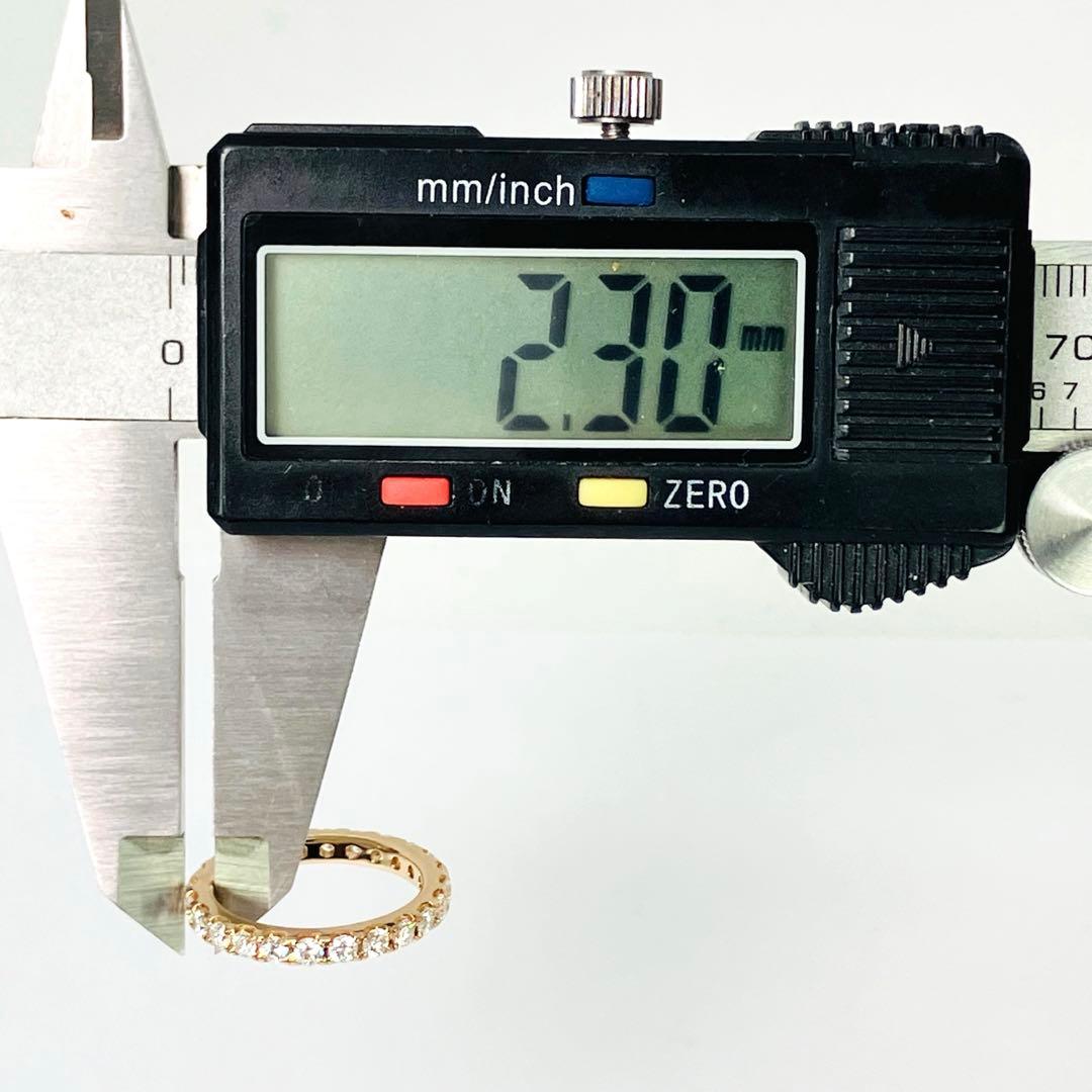 K18PG ダイヤモンド フルエタニティ リング D:1.00ct ダイヤきれい