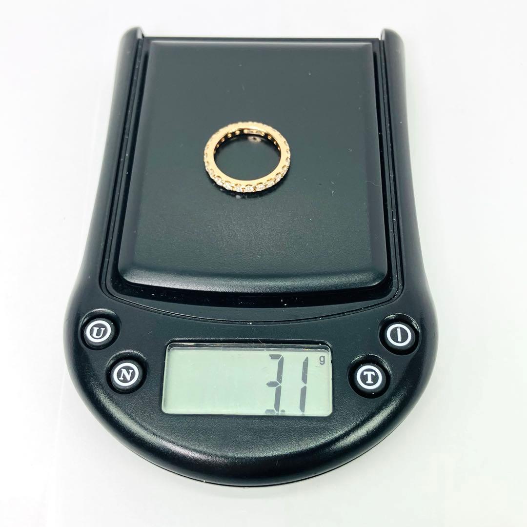 K18PG ダイヤモンド フルエタニティ リング D:1.00ct ダイヤきれい