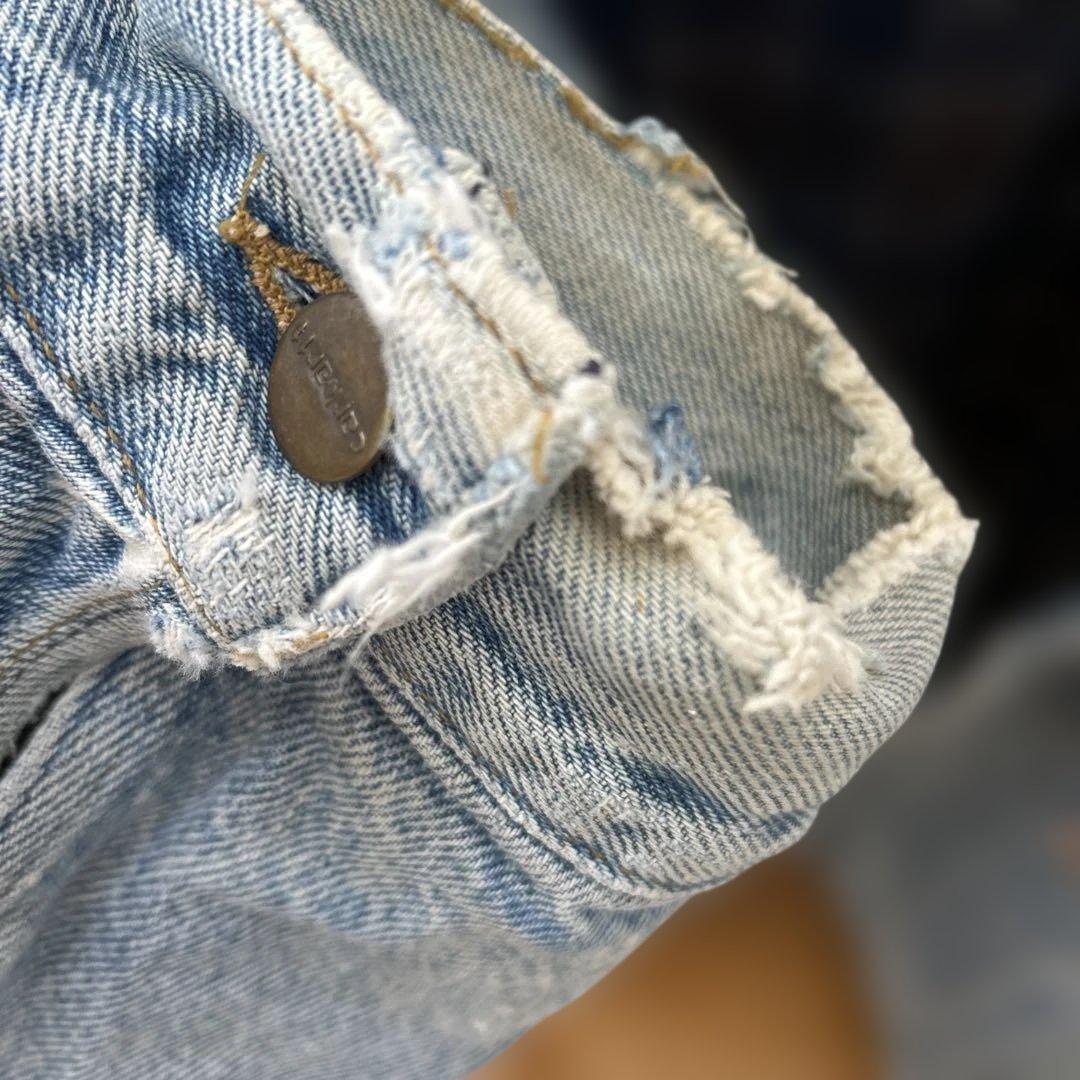 Carhartt デニムジャケット ブルー XL 裏チェック柄
