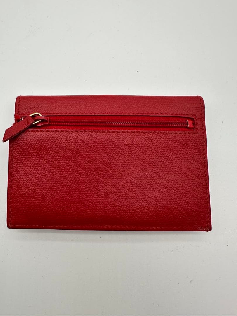 処分値下げ 美品Chanel レザーキーケース レッド