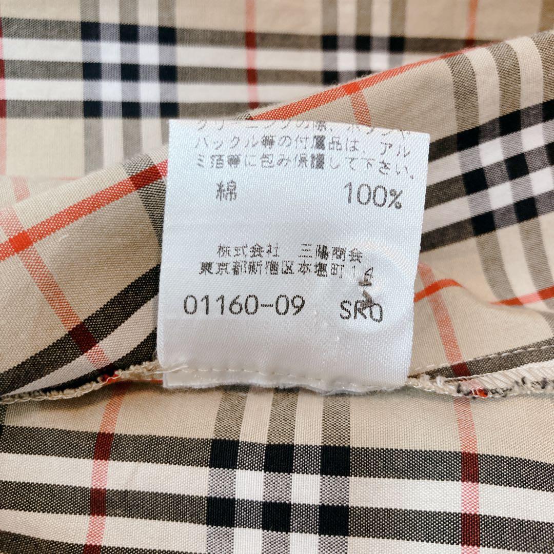 バーバリー シャツ ブラウス ノバチェック 長袖 コットン 42 XL
