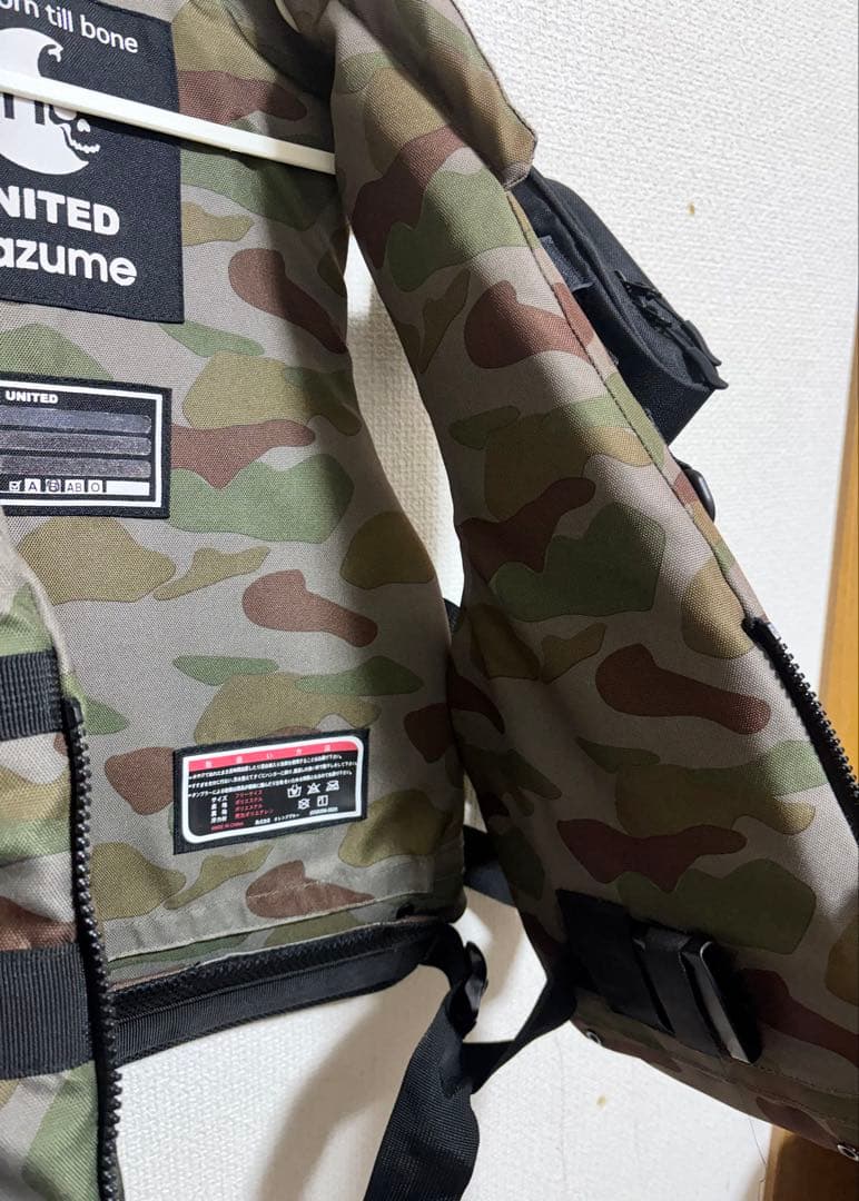 【新品・値下げ中！】 マズメ コンタクトライフジャケット カモ フリー