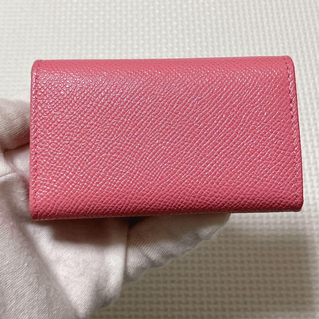 未使用BVLGARIブルガリ レザーキーケース　ピンク　RFID掲載モデル