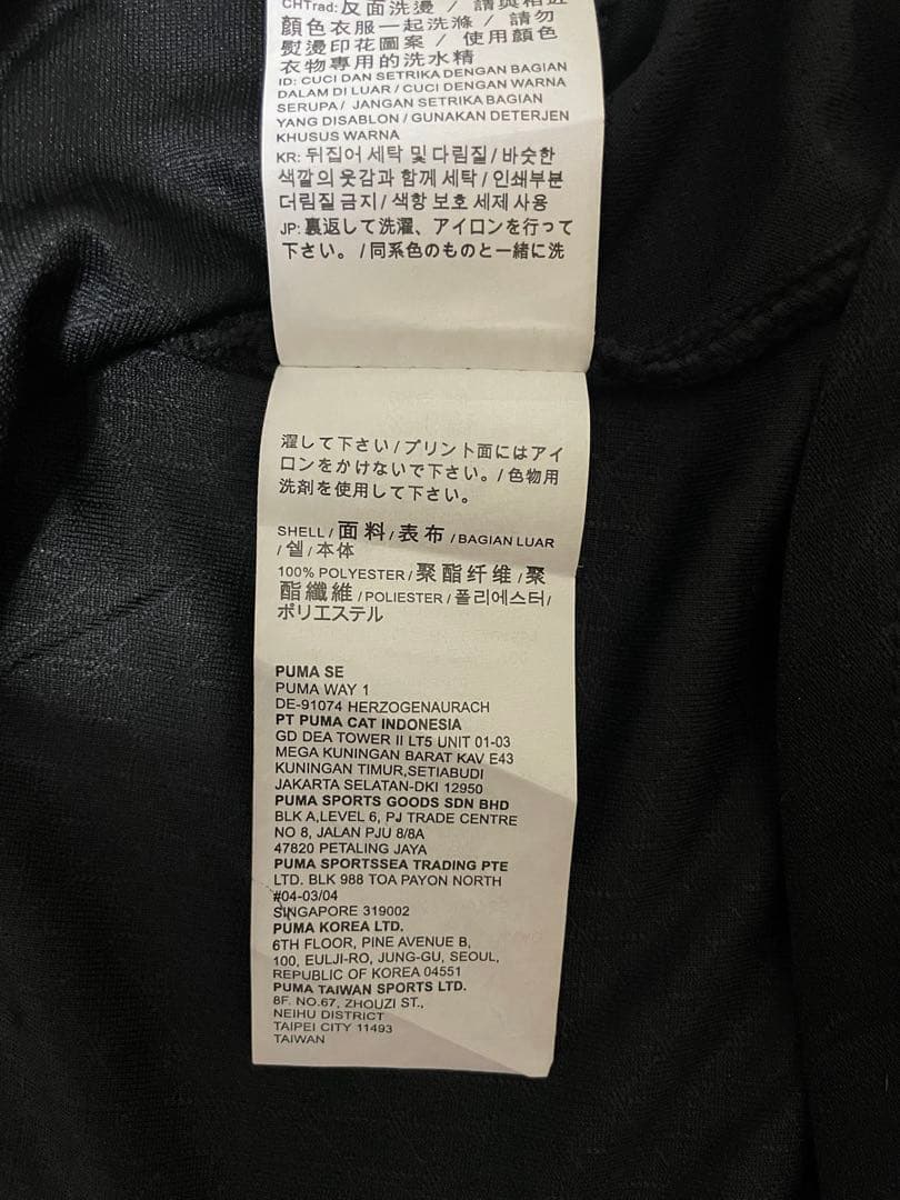 マンチェスター・シティ PUMA ブラックシャツ Lサイズ