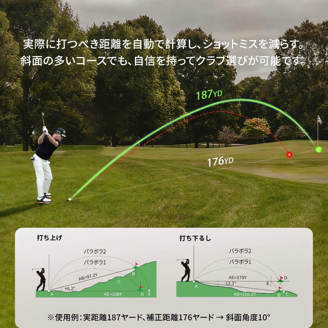 ゴルフ 距離計 T80 レーザー距離計 1000yd ピンロック 充電式