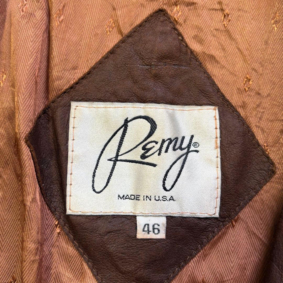 USA製 90s Remy レザーテーラードジャケット