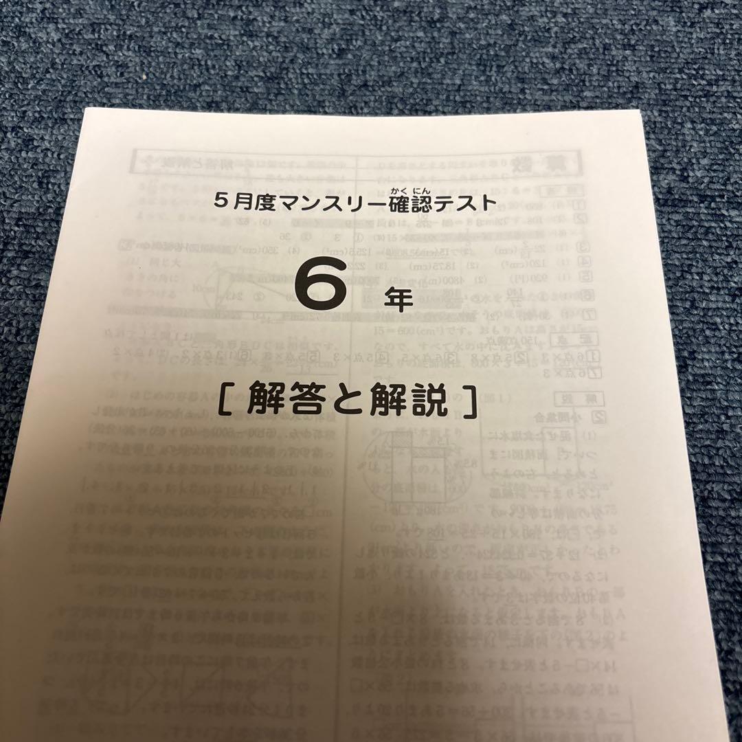 最新！原本！書き込み消去！6年2025年5月度マンスリー サピックス　成績資料付