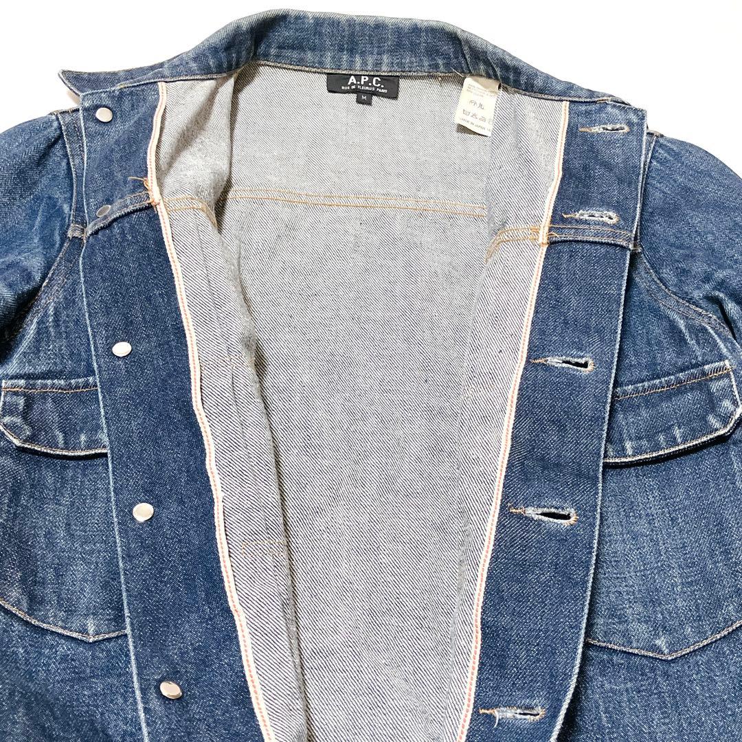 A.P.C 90s ヴィンテージ　2nd赤耳 デニムジャケット　日本製　蜂の巣