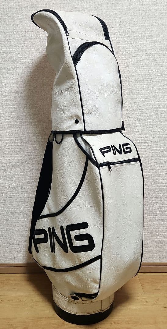 PIN キャディバッグ 白 6分割