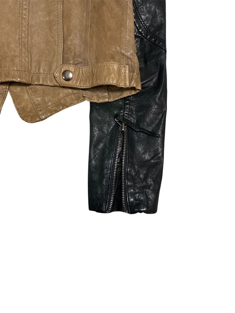 ピ*ピ様 2000s archive two-tone leather jack