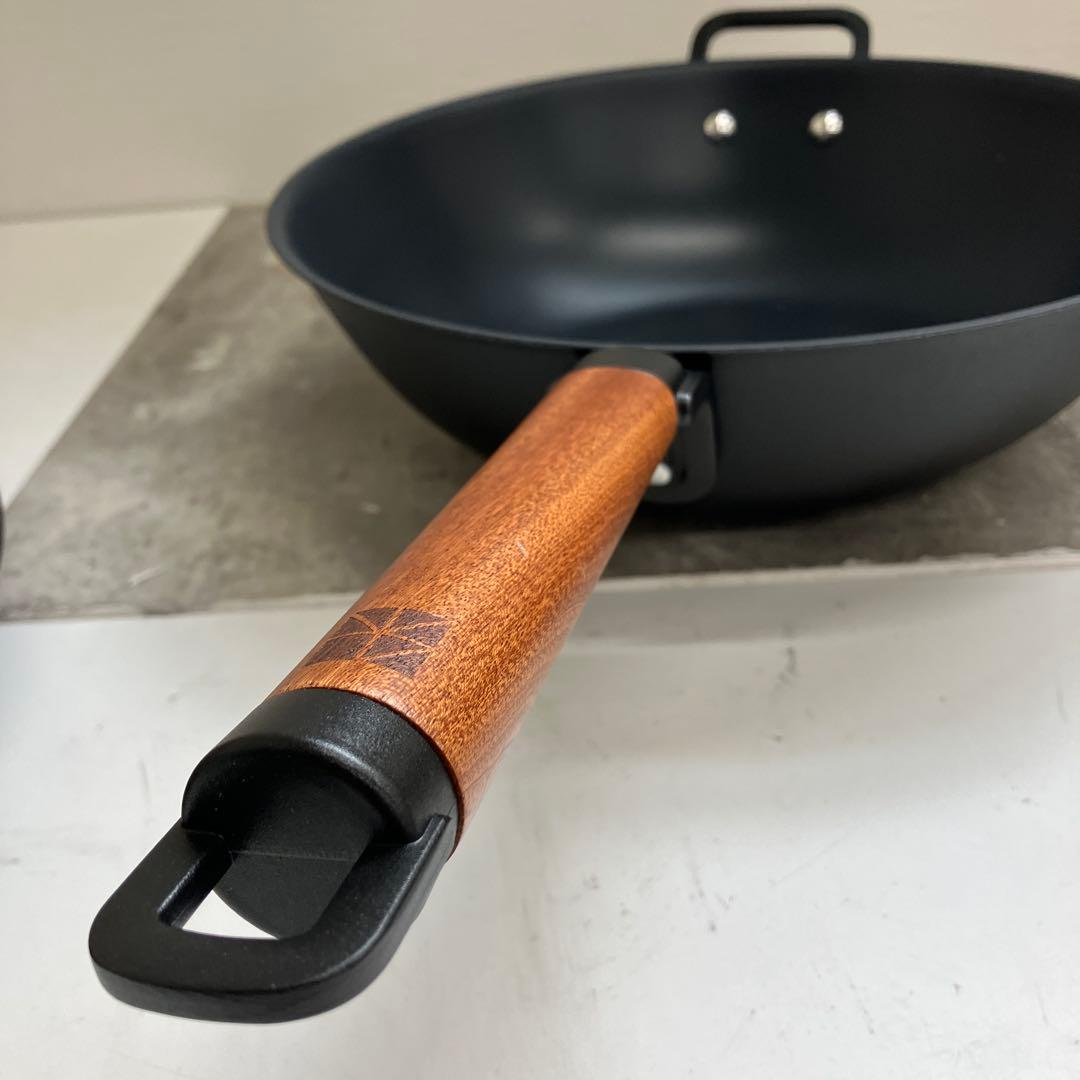 ⚫︎8/0311i08 サンホ 鉄製深型 フライパン 32cm