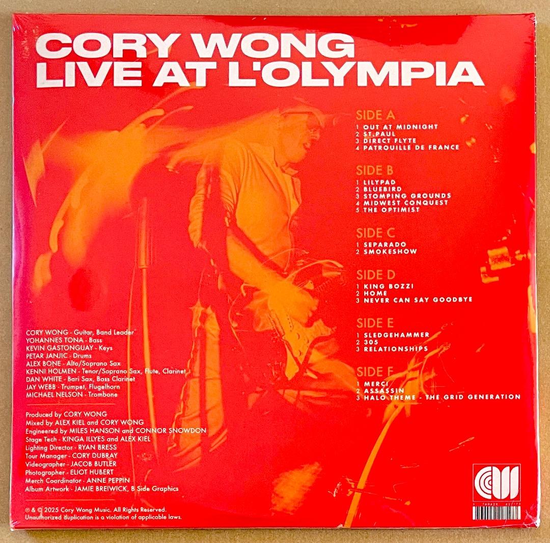 Cory Wong Live at L'Olympia 3LP 限定500 新品