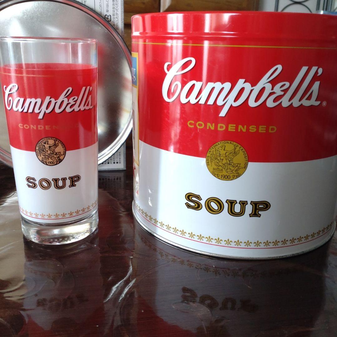 Campbell's コンデンススープ缶グラス4個セットアメリカン雑貨新品未使用
