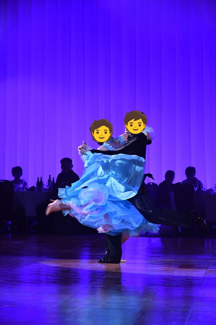 に*ん様 社交ダンス　水色ドレス　セミオーダードレス
