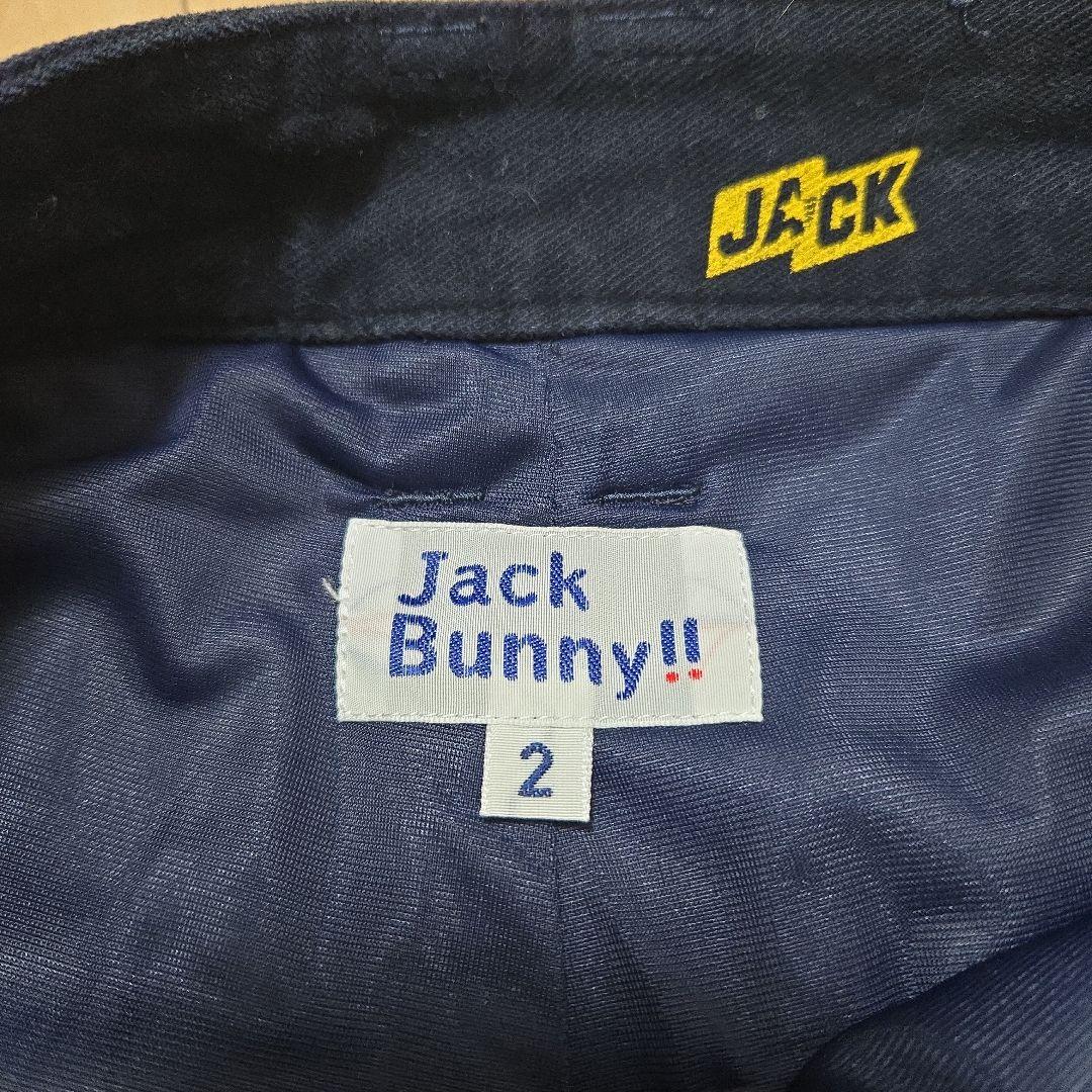 ゴルフウェア　Jack Bunny!! 黒 ロゴプリント ミニスカート