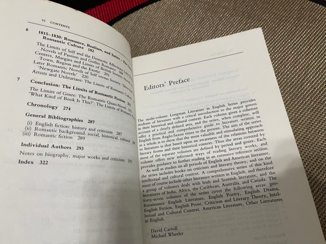 洋書 English Fiction of the Romantic Period