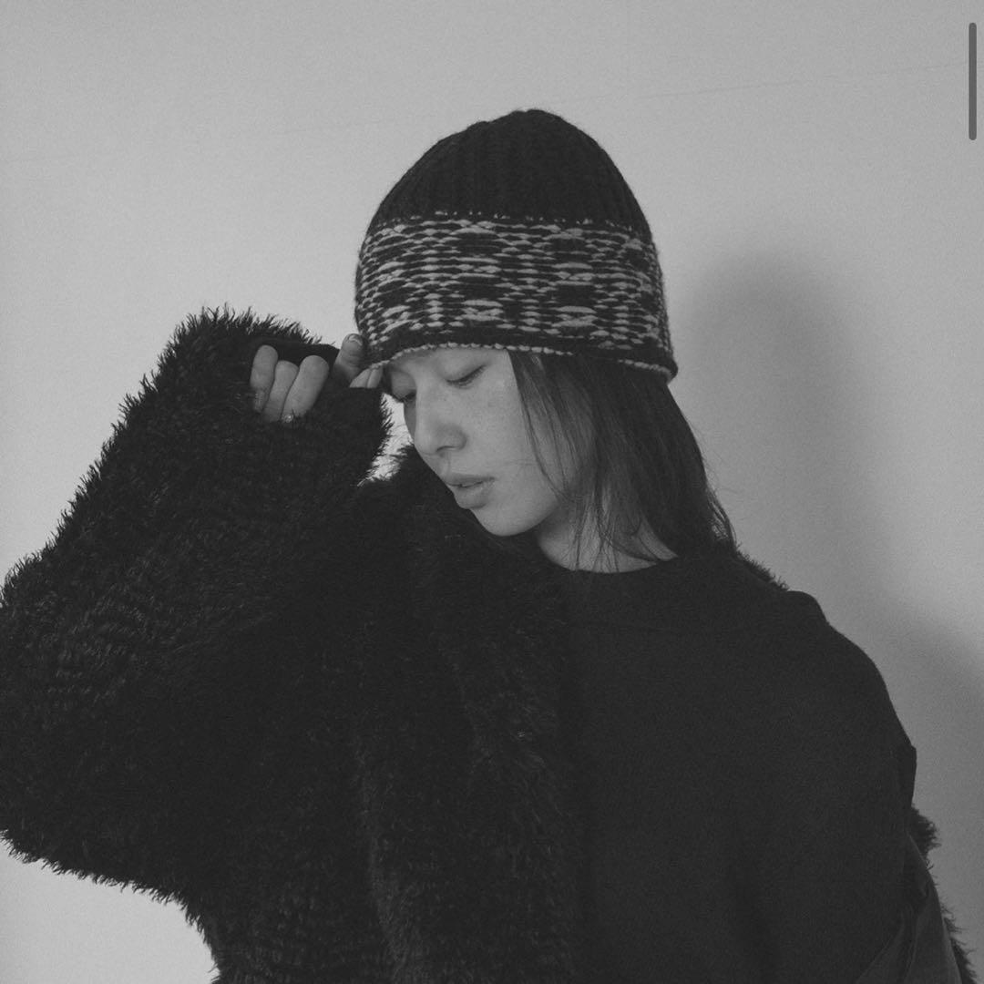帽子 OHOTORO Weaving Knit Beanie black