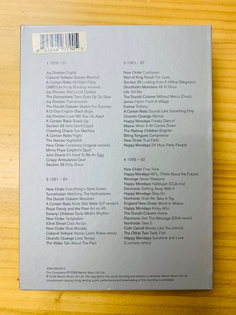 洋楽 Factory Records Communications 1978-92