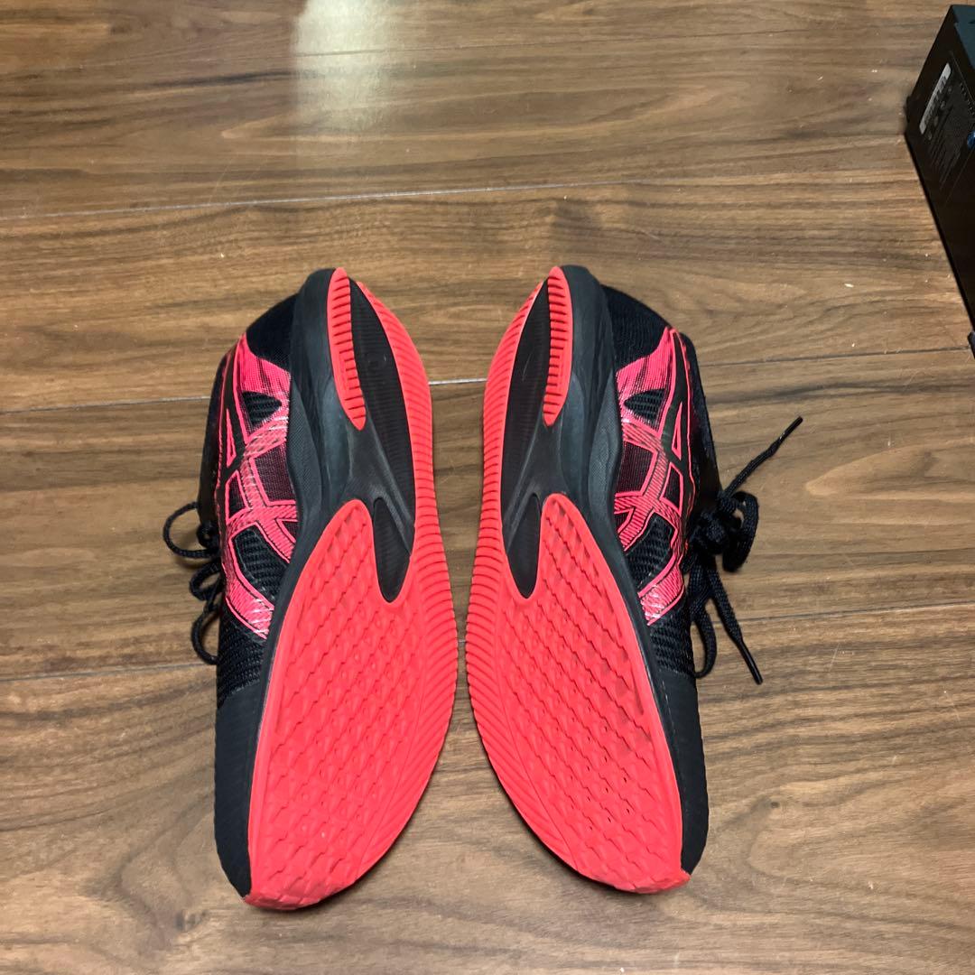 アシックス　ハイパーレーサー　赤×黒　27.0 美品