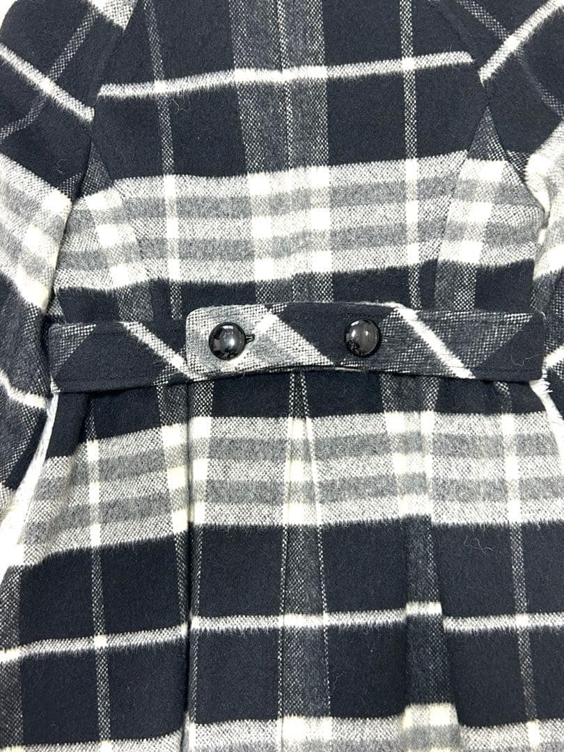 BURBERRYブルーレーベル　ノバチェック　アルパカ　モヘア　38