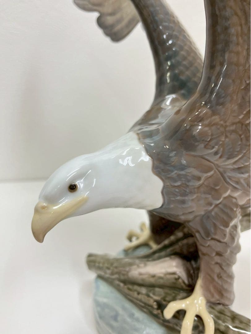 LLADRO リヤドロ 鷲 イーグル 陶器 置物 大型 ※一部破損あり