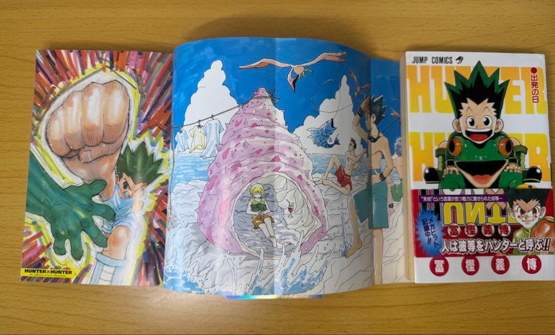 HUNTERxHUNTER 1巻 初版 ガイドブック付、帯付き ハンターハンター