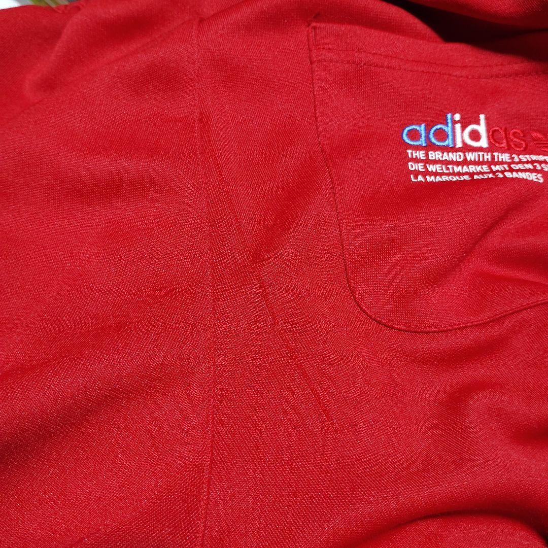 【値下げ不可・美品】adidas トレフォイル トラックパンツ【S・レッド】
