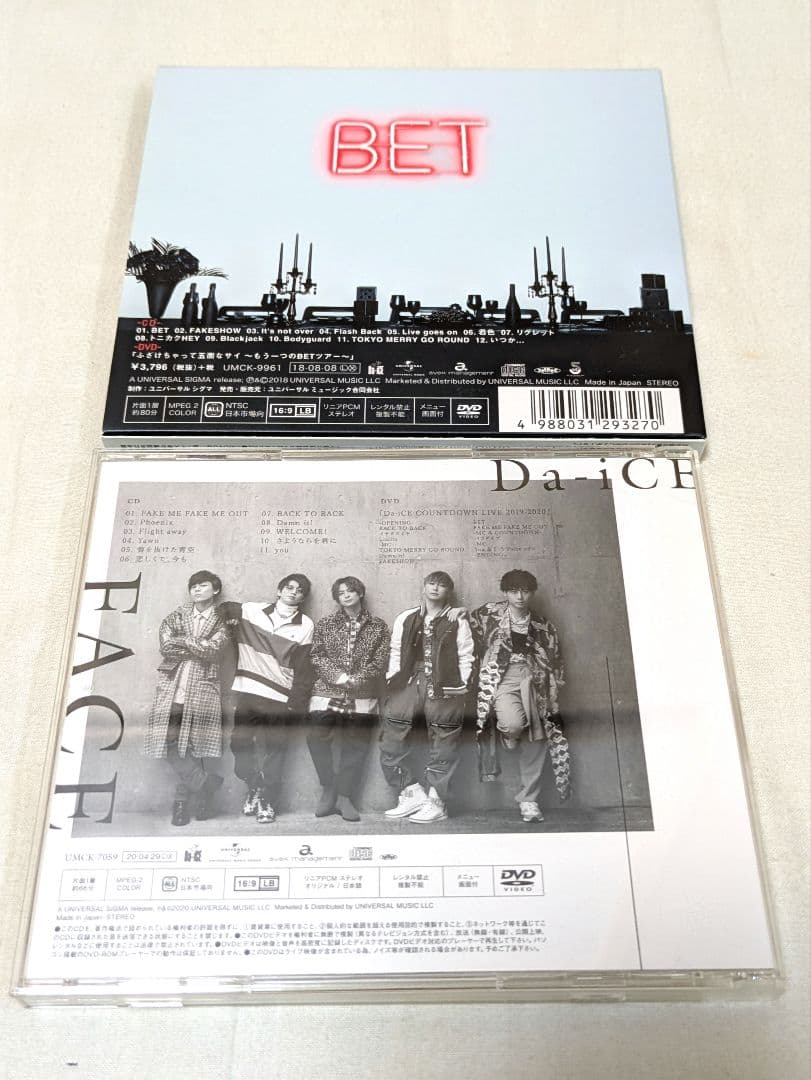BET 初回限定盤B FACE 初回限定盤C