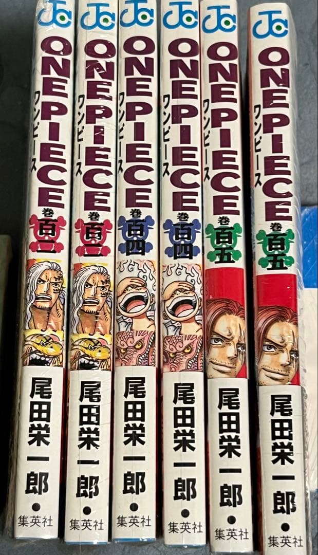 【全巻初版・未開封】ワンピース 102,104,105,106,107,108巻