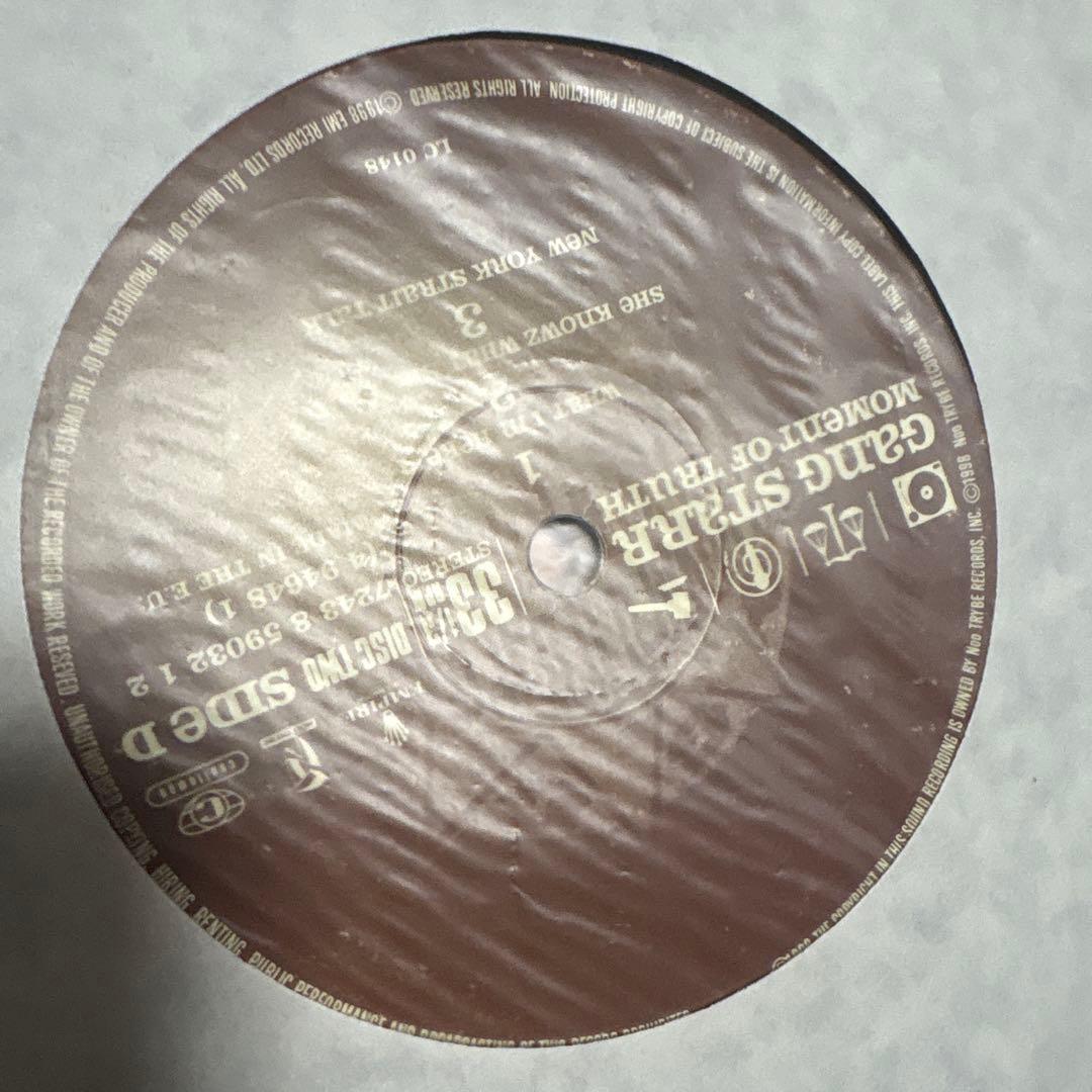 オリジナル盤 Gang Starr - Moment Of Truth 3LP