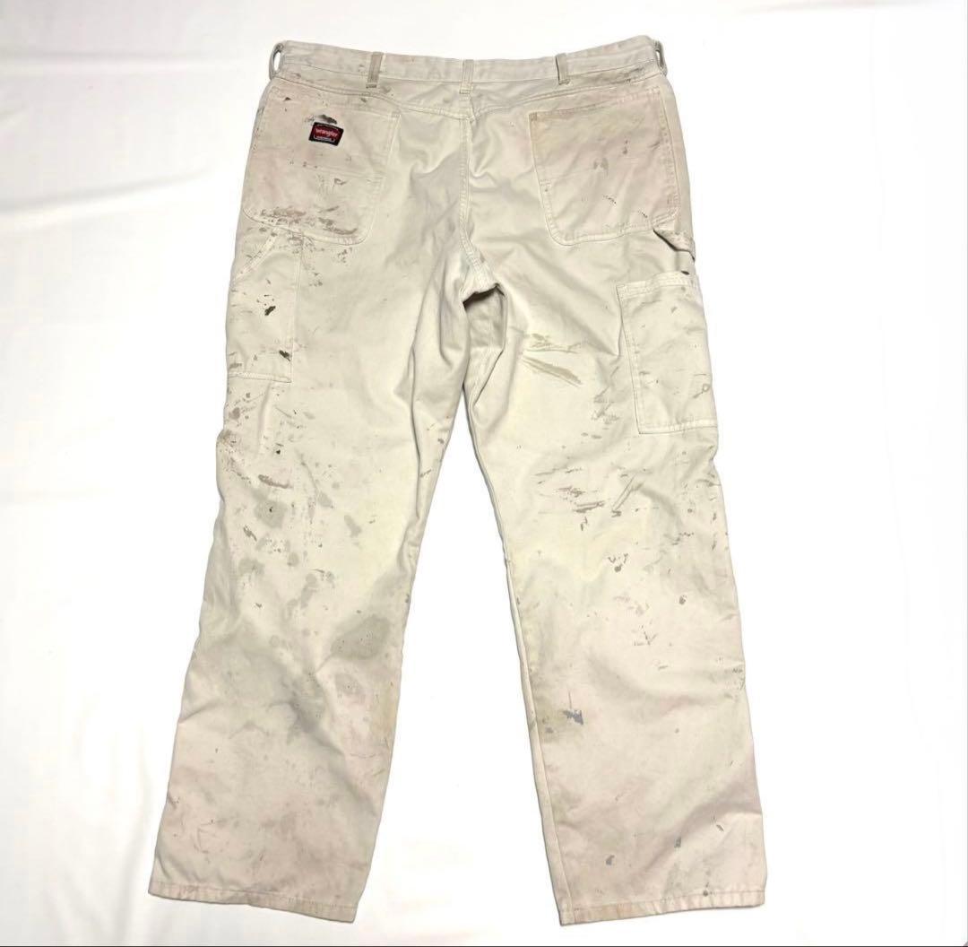 Wrangler ワークパンツ ホワイト ペンキ
