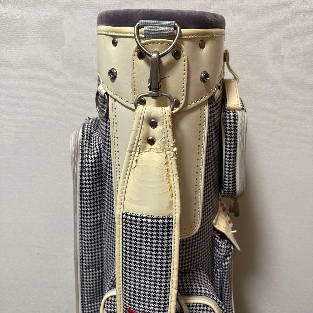 NIKE ナイキ キャディバッグ ゴルフバッグ 千鳥柄 軽量