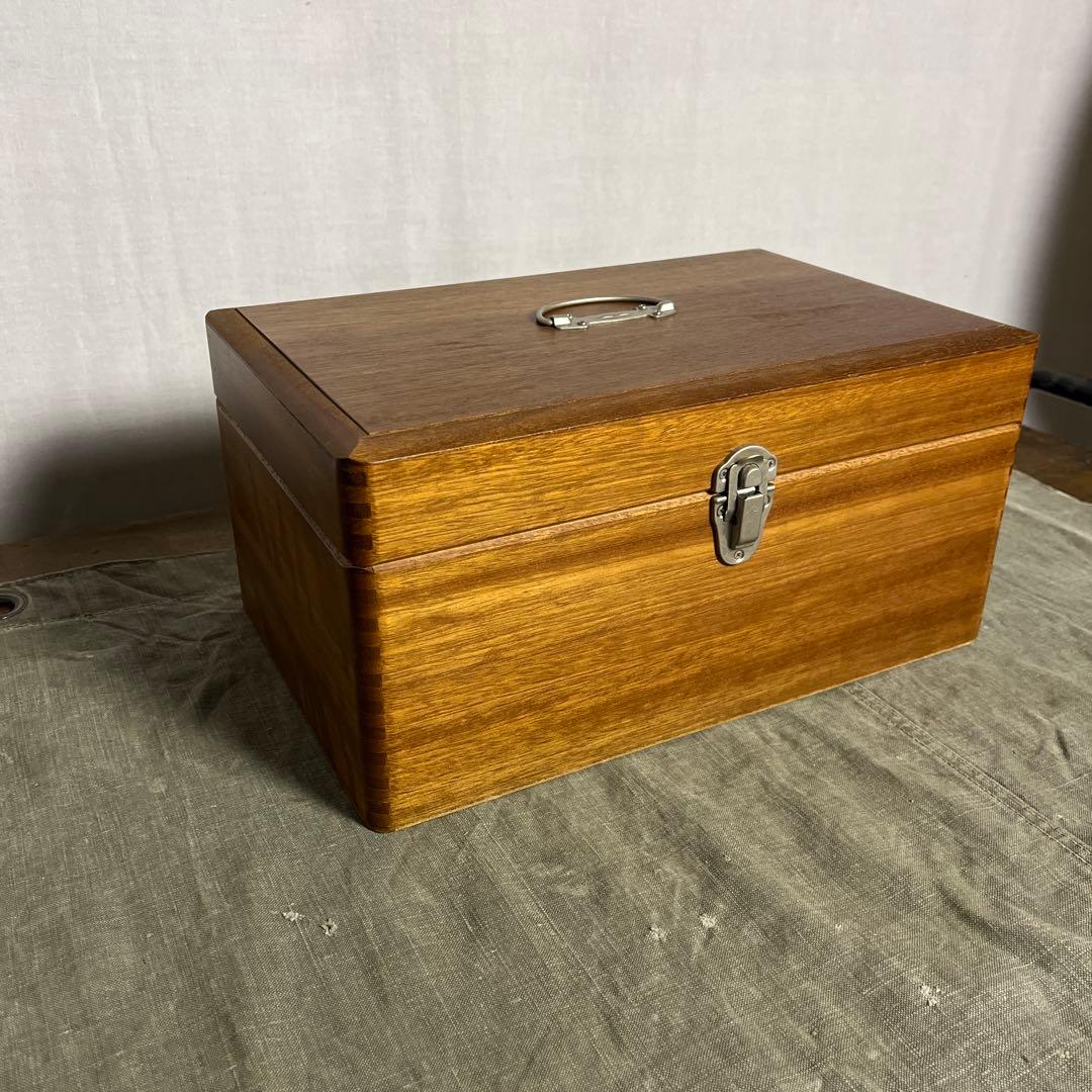 美品◾️倉敷意匠計画室 木製 救急箱 木箱 ウッドボックス 収納箱