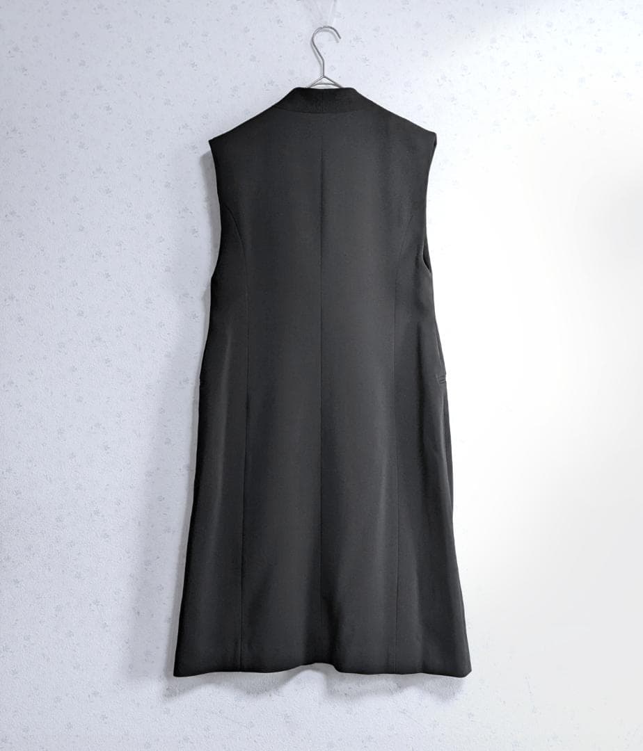 新品 Ameri WAVE COLLAR ANGULAR VEST ロング ジレ
