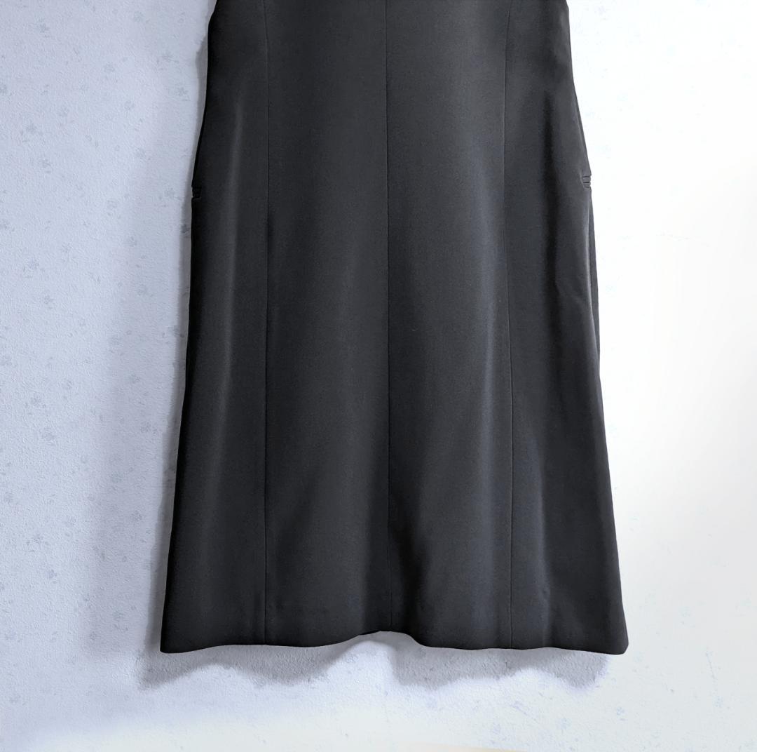 新品 Ameri WAVE COLLAR ANGULAR VEST ロング ジレ